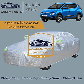 [VINFAST VF e34] Bạt phủ xe ô tô tráng nhôm cao cấp dành cho xe VINFAST VF e34 , 3 lớp chống nóng, chống thấm, chống bụi - Hàng Chính Hãng