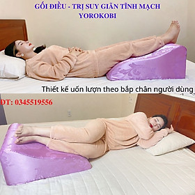 GỐI ĐIỀU TRỊ GIÃN TĨNH MẠCH YOROKOBI- KÍCH THƯỚC 59x48x28cm, HÀNG THƯƠNG HIỆU, CẢI THIỆN TÊ BÌ CHÂN TAY