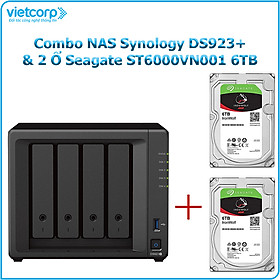 Mua Combo Thiết bị lưu trữ NAS Synology DS923+ và 2 Ổ cứng Seagate ST6000VN001 6TB - Hàng Chính Hãng