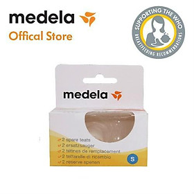 Medela - Núm bình sữa size S- M  2 núm hộp