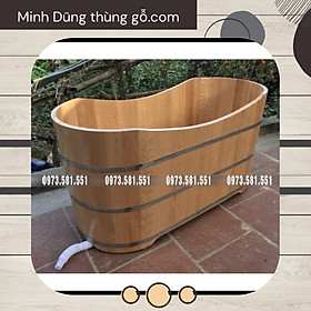 Bồn tắm gỗ Ovan Sồi bồn tắm đảm bảo không co ngót cong vênh, độ rò rỉ tuyệt đối là không có