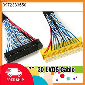 BÁO GIÁ Cáp Tín Hiệu 20 Đôi | Shopee Lazada Sendo Tiki mới nhất 12 Cáp LVDS 10 cặp tín hiệu (cho màn 17 19 20 22 inch) - FIX S8 30-30 LVDS Cable loại tốt