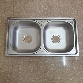 Mua chậu rửa bát 2 hố cân chậu rửa bát kt 78x43 bao gồm xifong