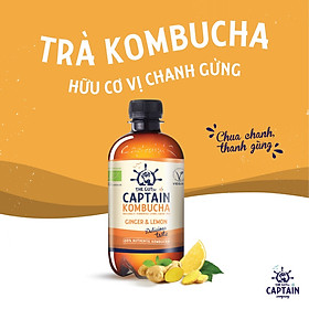 Trà KomBuCha Hữu Cơ Vị Chanh Gừng GUTsy CAPTAIN