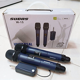 Mua Bộ 2 Micro Subos-W15 Không Dây Karaoke - Hàng Nhập Khẩu