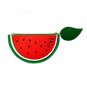 Móc khóa ví da hình dưa hấu