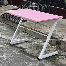Mua Bàn gaming chữ Z  K màu hồng  bàn lắp ráp size 120x60x75 gỗ MDF melamine