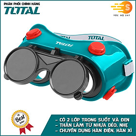 Mua Kính bảo hộ 2 lớp trắng đen chuyên hàn điện  hàn xì TOTAL TSP303 - mắt kính hàn  bảo vệ mắt  chống bụi bẩn  tia UV