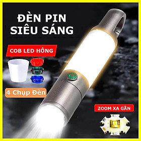 Mua Đèn pin mini siêu sáng cầm tay 8 chế độ Zoom xa gần  chống nước có móc treo tiện lợi  Đèn led cắm trại dã ngoại-H20