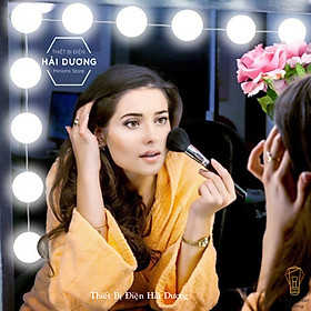 Mua Set 10 bóng đèn LED chiếu sáng gương trang điểm BL-031 - Dán gương tiện lợi - 5 chế độ sáng - Tăng giảm ánh sáng