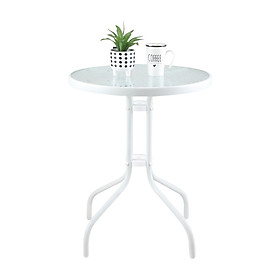 Mua  Miễn Phí Vận Chuyển & Lắp Đặt  Bàn Ngoài Trời Tosca Màu Nâu Trắng  Mặt Kính Cường Lực  Khung Thép Chắn Chắn Bền Bỉ | Index Living Mall | Nội Thất Nhập Khẩu Thái Lan - Phân Phối Độc Quyền Tại Việt Nam