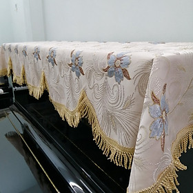 Mua KHĂN PHỦ ĐÀN PIANO CƠ HỌA TIẾT CHÂU ÂU THÊU HOA 3D CAO CẤP