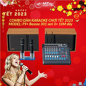 Mua Mixer MTMax F9 Pro liền công xuất chuyên nghiệp tích hợp nhiều chức năng EQ reverb delay echo 16 chế độ kèm 2 micro không dây có combo dàn karaoke thỏa sức lựa chọn