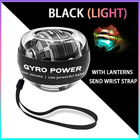 LED Gyroscopic Powerball Autostart Range Gyro Power Cổ tay bóng tay tay Hand Forcle Trainer tập thể dục thiết bị Color: platinum with led
