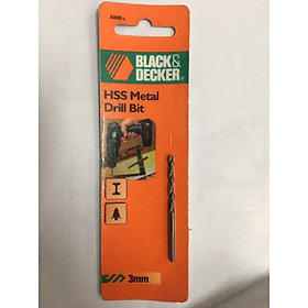 Mũi khoan sắt 3.0MM HSS Black& Decker A8066