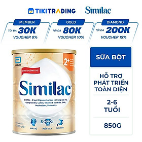 Sữa Bột Similac 2+ (Dành cho trẻ từ 2 - 6 tuổi) - 800g