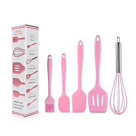 Mua Bộ Dụng Cụ Làm Bánh Nấu Ăn Dụng Cụ Nhà Bếp 5 Món Silicone Chịu Nhiệt Cao Shop Mẹ Bí Đỏ