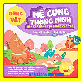 Hình ảnh Mê Cung Thông Minh Động Vật Rèn Khả Năng Tập Trung Cho Trẻ 4-10 tuổi Sách thiếu nhi phát triển tư duy cho bé