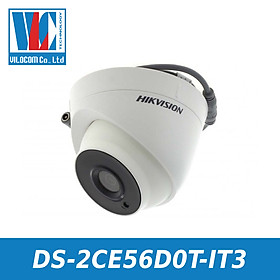 Camera HD-TVI Dome hồng ngoại 2.0 Megapixel HIKVISION DS-2CE56D0T-IT3 - Hàng Chính Hãng