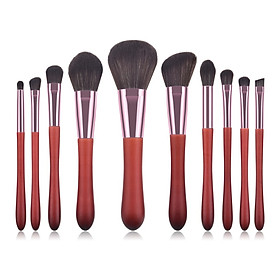 10Pcs Makeup Brush Set Foundation Brush Eyeshadow Brush Lip Brush Blush Brush Lip Brush Kit