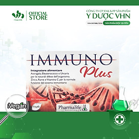 Viên Uống Immuno Plus PHARMALIFE RESEARCH Giúp Bổ Sung Vi Lượng, Tăng Cường Hệ Miễn Dịch 60 Viên/Hộp