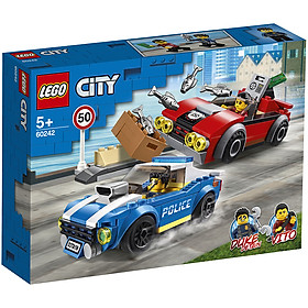 Đồ Chơi Lắp Ghép LEGO City Truy Đuổi Trên Cao Tốc 60242 (185 Chi Tiết)
