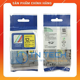 Mua Nhãn In Tz2-631 - Đen nền vàng 12mm x 8m - Dùng cho máy in BROTHER - AIMO - PUTY  Hàng Nhập Khẩu 