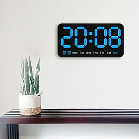 LED Desktop Alarm Clock Desk Digital Clock Table Dimmer Large LED Clocks Wall Clock Electronic Clock for Bedroom Office Adult