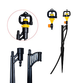 Bộ béc tưới NT07 (Béc + Van điều áp + Cây cắm 45cm), béc tưới phun xoay 360 độ - (nông nghiệp, nhà vườn, trồng trọt)