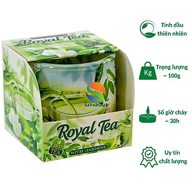 Ly nến thơm tinh dầu Bartek Royal Tea 100g QT025833 - trà hoàng gia, nến trang trí, thơm phòng, thư giãn, Hỗ trợ khử mùi (giao mẫu ngẫu nhiên)