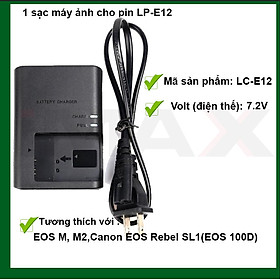 Mua SẠC DÂY THAY THẾ CHO PIN MÁY ẢNH CANON LP-E12