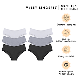 Combo 6 Quần Lưng Chéo Cotton Thiên Nhiên Being Me Miley Lingerie