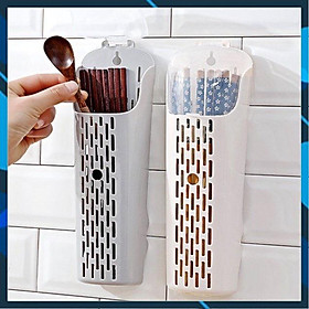 Mua Hộp Đựng Đũa Thìa Dán Tường Có Nắp(Ống Dài) (Loại chuẩn)
