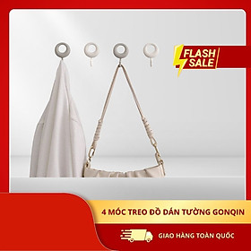 Mua Set 4 Móc Treo Đồ Dán Tường Chịu Lực GonQin - Móc Treo Đa Năng Decor Cho Ngôi Nhà Của Bạn