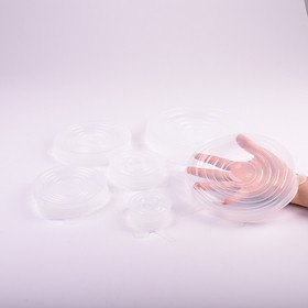6 màng bọc thực phẩm silicone có thể tái sử dụng