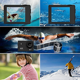 Máy ảnh thể thao Mini Gener Coshater Coshwater Camera thông minh Ultra 4K 1080p Camera Camera máy quay phim hành động Ultra 4K 1080p