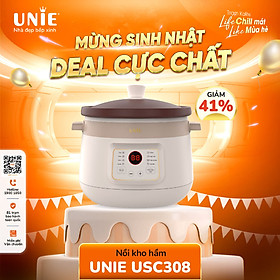 Mua Nồi kho hầm đa năng UNIE USC308  lòng nồi gốm tử sa cao cấp  dung tích 3L  8 chức năng nấu đa năng  bảo hành 12 Tháng - hàng chính hãng