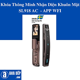 Khóa Thông Minh Nhận Diện Khuôn Mặt SL918 AC - APP WFI. Hàng Chính Hãng