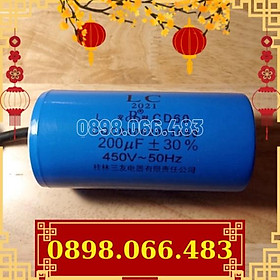 Mua Tụ đề  tụ khởi động động cơ 200uF mới về