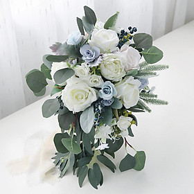 Bridal Bouquet Handmade Silk Flower for Valentine'S Day French Wedding