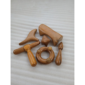 Combo 6 dụng cụ massage N H home bằng gỗ thơm 