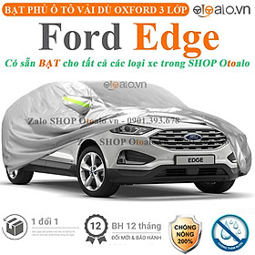 Bạt che phủ xe ô tô Ford Edge vải dù 3 lớp CAO CẤP BPXOT - OTOALO