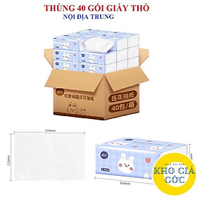 Mua THÙNG 40 GÓI GIẤY ĂN RÚT HÌNH THỎ