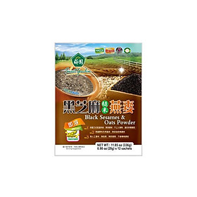 Bột yến mạch gạo lứt vừng đen Sweet Garden - 28*12 gói