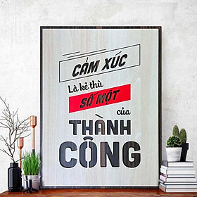 Mua Tranh động lực CARINA T079- Cảm xúc là kẻ thù số một của thành công