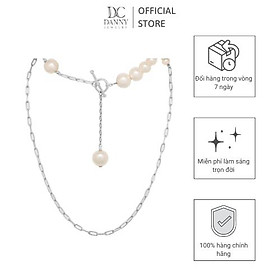 Dây Chuyền Danny Jewelry Bạc 925 Xi Rhodium Đính Ngọc Ốc D6235100010