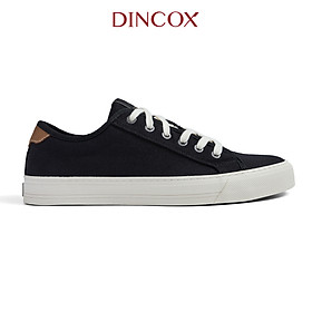 Giày Sneaker Nam Vải Canvas DINCOX E12 Black Đơn Giản Thanh Lịch