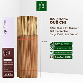 Mua Nhang Thảo Mộc 1kg Giá Sỉ Quế Khuynh Diệp Hương Bài Loại 23-30-40cm 800-700-500 Thanh Yên Tự Nhiên - Quế Chi