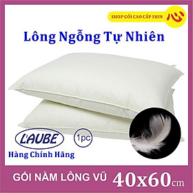 Ruột Gối ngủ lông vũ tự nhiên cao cấp Feather 40X60cm thương hiệu Laube