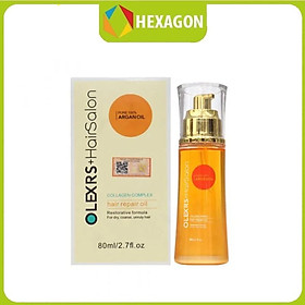 Tinh dầu dưỡng tóc OLEXRS+HAIRSALON Collagen Complex Hair Repair Oil 80ml